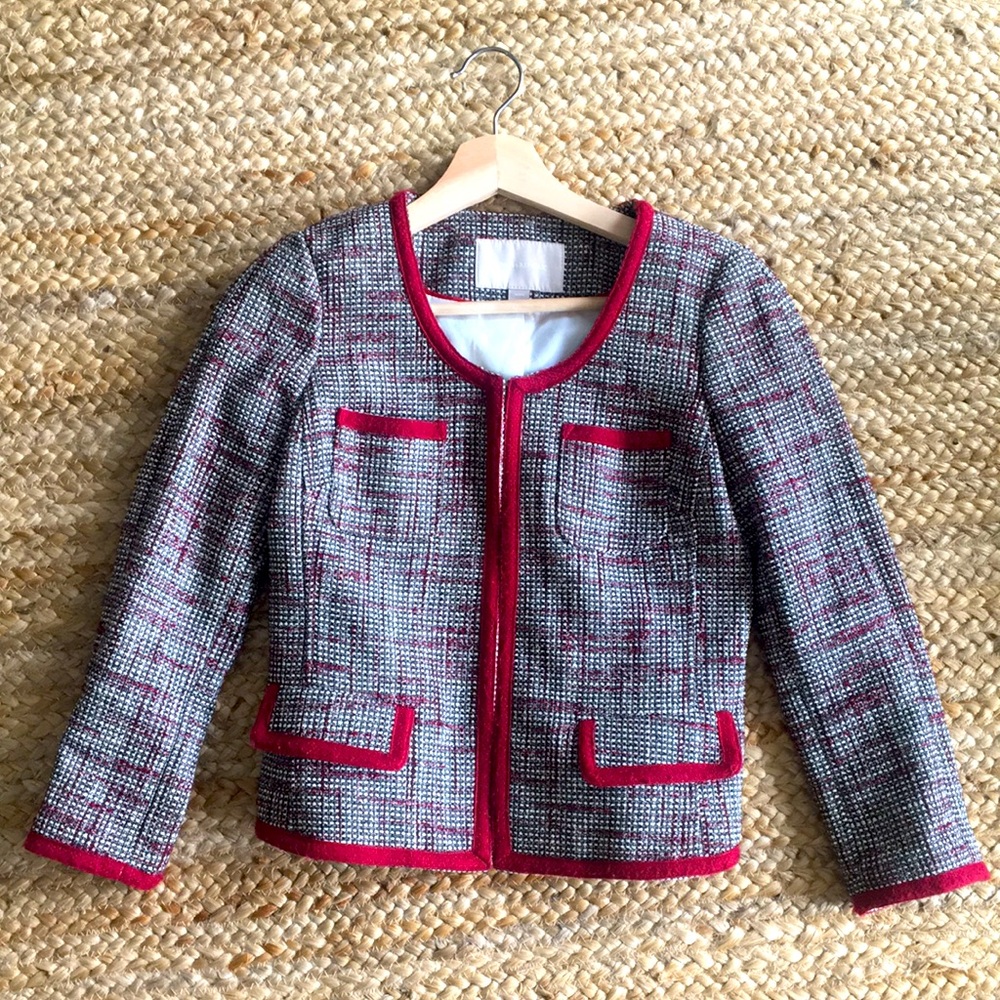 LIKE NEW Banana Republic cropped tweed jacket, 00P